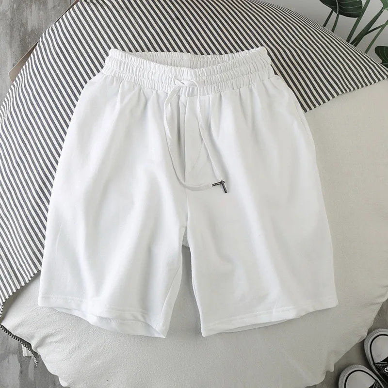 Short sólidos casuais esportivo