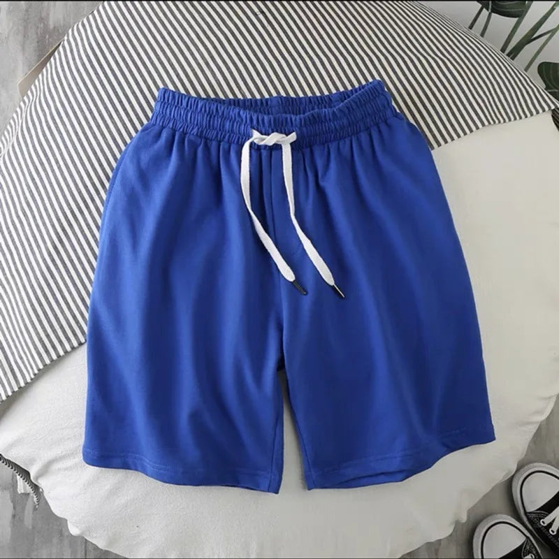 Short sólidos casuais esportivo